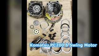 PC200-6 PC220-6 6D102 Εξαρτήματα εκσκαφέων Swing Motor Assy 706-75-01170